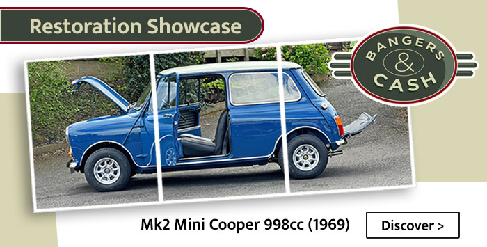 Restoration Showcase of the Mk2 Mini Cooper 998cc for Bangers and Cash