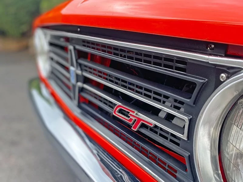 Grille of a classic Mini 1275 Clubman GT