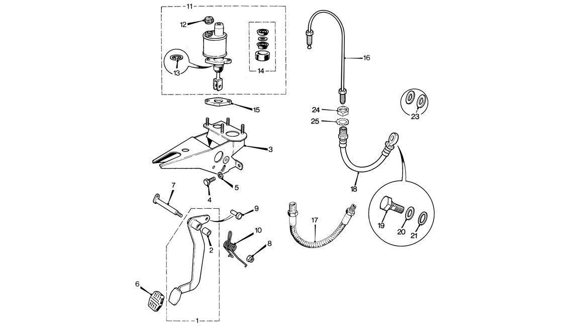 Selector Clutch Pedal & Master Cylinders Mini Sport