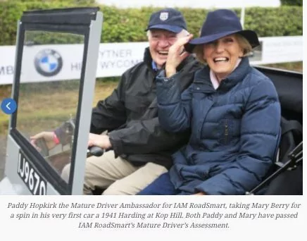 Paddy Hopkirk and Mary Berry in 1941 Harding