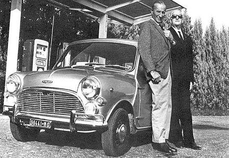 Enzo Ferrari was a fan of Issigonis' Mini design